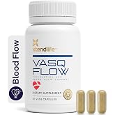 Xtendlife VasQFlow Nitric Oxide Supplement, 30 Day Supply | Supports Circulation, Blood Flow, Heart Health &amp; Exercise Performance &ndash; Red Spinach Extract &amp; Aged Garlic Formula