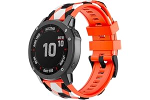 OVERSTEP Compatible with Fenix 5 Watch Band, 22mm Quick-fit Strap for Garmin Fenix 5 Plus/Fenix 6/Fenix 6 Pro/Fenix 7/Forerunner 935/Forerunner 945/Quatix 5 Smartwatch