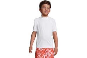 Lands' End Boys Short Sleeve UPF 50 Sun Protection Rash Guard