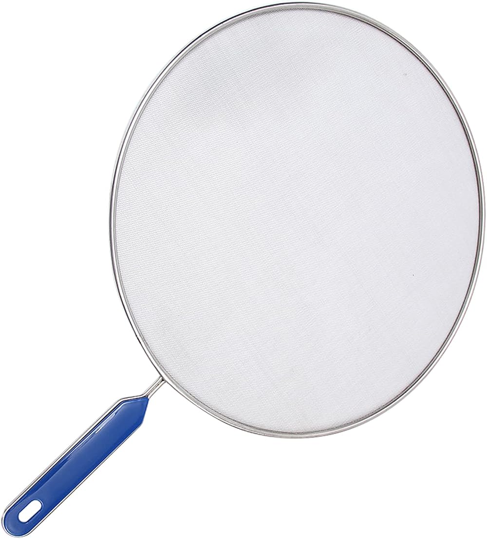 Jodsen Stainless Steel Splatter Screen Frying Pan Guard 29cm Fine Mesh Silicone