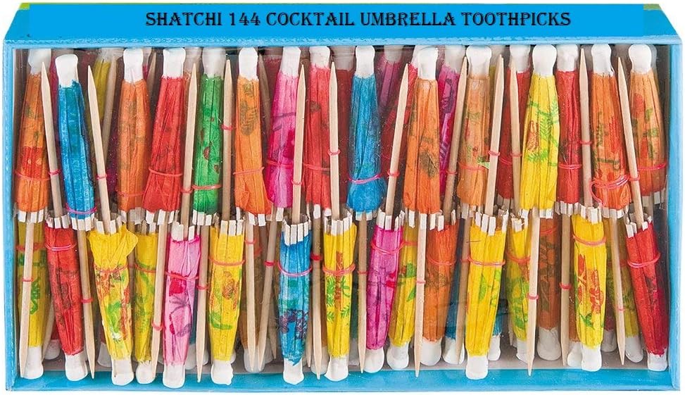 SHATCHI 72/144 Cocktail Umbrellas Mini Paper Tropical Summer Party Food Drink Cup Cake Decorations Picks Sticks Cocktail Accessories - Image 3