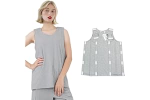 ALIALAVESTA Post Shoulder Surgery Shirts Rehab Shirt,Recovery Tear Away T-shirt,Fit Recovery cloth for Post-op,Incontinence