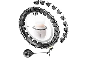 RJOP Weighted Waist Hoop – 32 Detachable Segments, 65-Inch Plus Size, Efficient Home Fitness and Weight Loss for Adults & Women