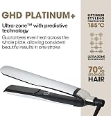 ghd Platinum+ Hair Straightener & Styler White UK Plug - Ultra-zone Technology view 3