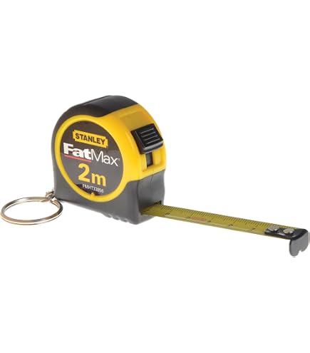 Stanley FatMax Schlüsselband-Maßband FMHT33706W – 1/2" X 6 Fuß (1,27 Cm X 1,8 M) – Kompakt & Robust