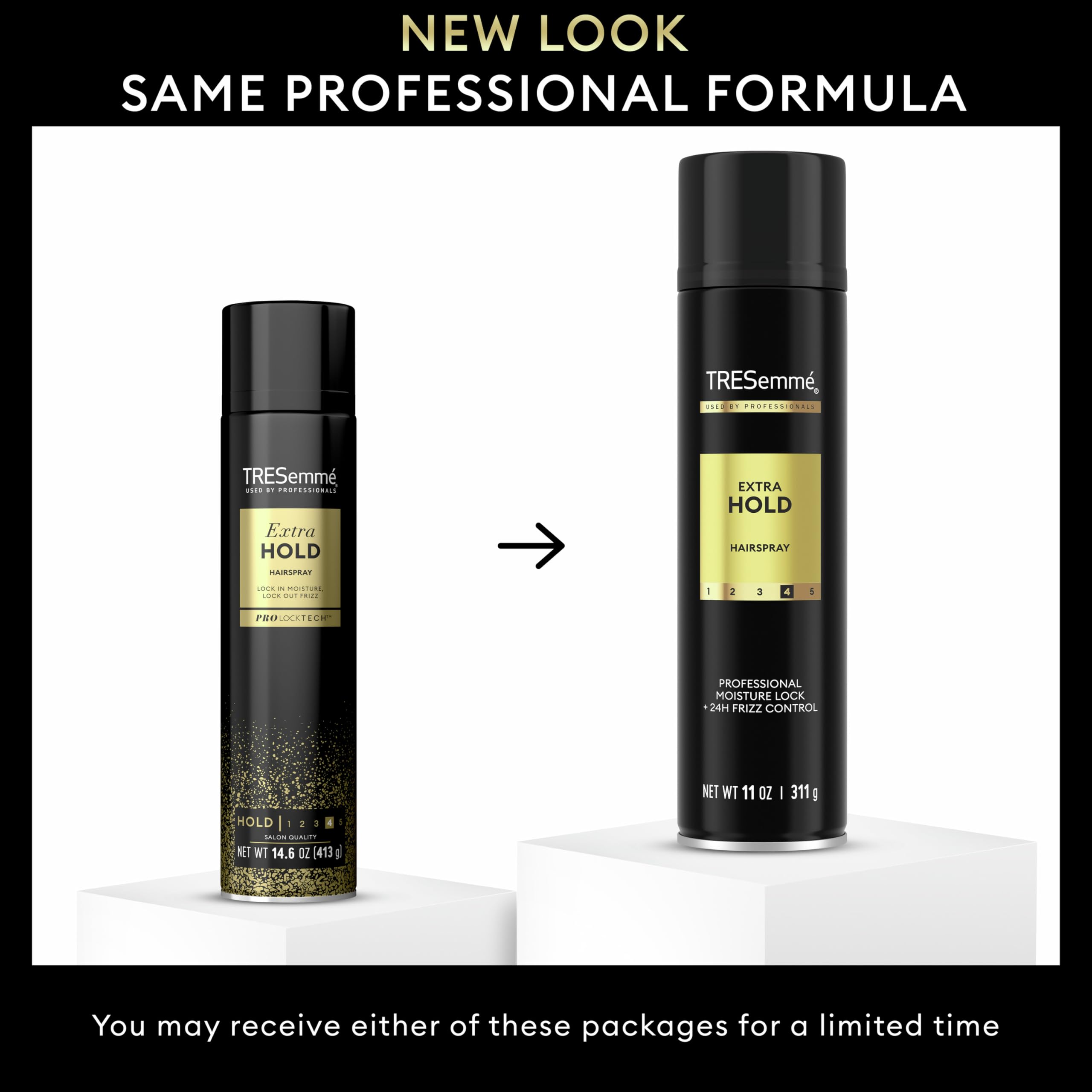 TRESemmé Hairspray Extra Hold with Pro Lock Tech For 24H Frizz Control 11 Fl Oz