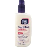 Clean &amp; Clear Essentials Dual Action Facial Moisturizer with Salicylic Acid Acne Medication to Treat Acne and Prevent Pimples, Oil Free Face Moisturizer Cream for Acne-Prone Skin, 4 oz