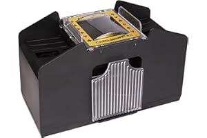 GIRAFFE MANUFACTURING Automatic Card Shuffler, Card Shuffler 4 Deck Automatic, Standard sized Cards, Battery-Operated card dealer machine, Uno Card Shuffler Machine, Electric Casino Card Shuffler Blackjack, Texas Hold'em