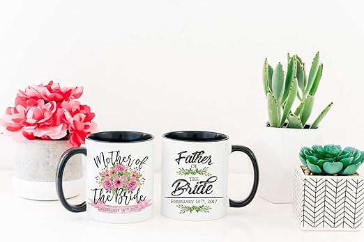 mother and father of the bride mugs