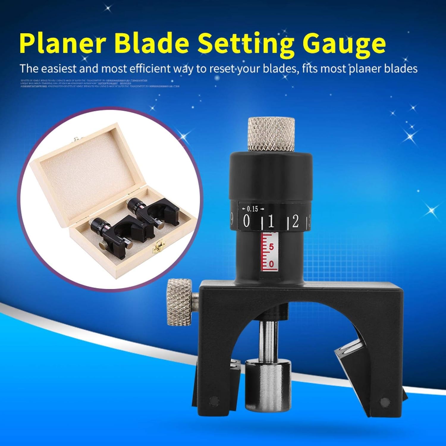 KUIDAMOS 2pcs Planer Knives Magnetic Planer Blade Setting Jig Gauge Setter Woodworking Tool - Image 3