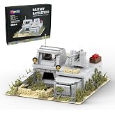 MOOXI WW2 Military Battle Fort Building Block Set | 928 Pieces, Suitable for Secondary Creation, Build Different Combat Buildings, Ages 6 and Up