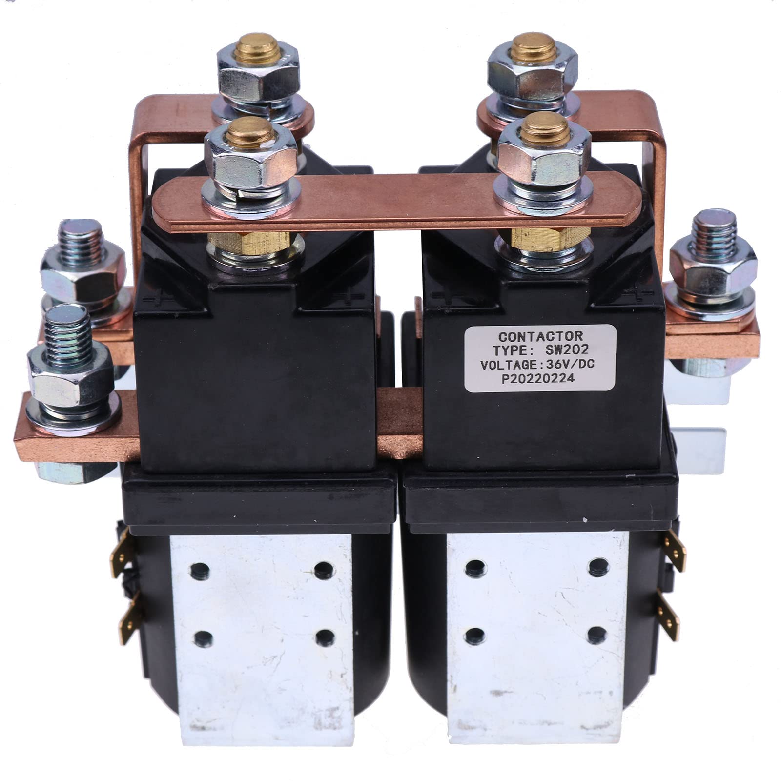 Photo 1 of Solarhome New SW202 Solenoid Reversing Contactor Compatible with Albright Electric 36V 400A Albright 72V 80V Coil 400A Reversing Contactor Golf Cart Electric Vehicle Material Handling