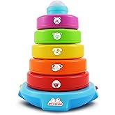 BEST LEARNING Stack & Learn - Learning & Education Toy for Infants Babies Toddlers for 6 Month and up - Educational Stacking 