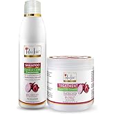 Rose Jolie Onion &amp; Biotin Hair Care Bundle | 2 Items | Shampoo 17 fl oz &amp; Hair Treatment 16 fl oz | Hair Fall Control &amp; Growth Support | Deep Repair for Damaged Hair | Sulfate Free Paraben Free