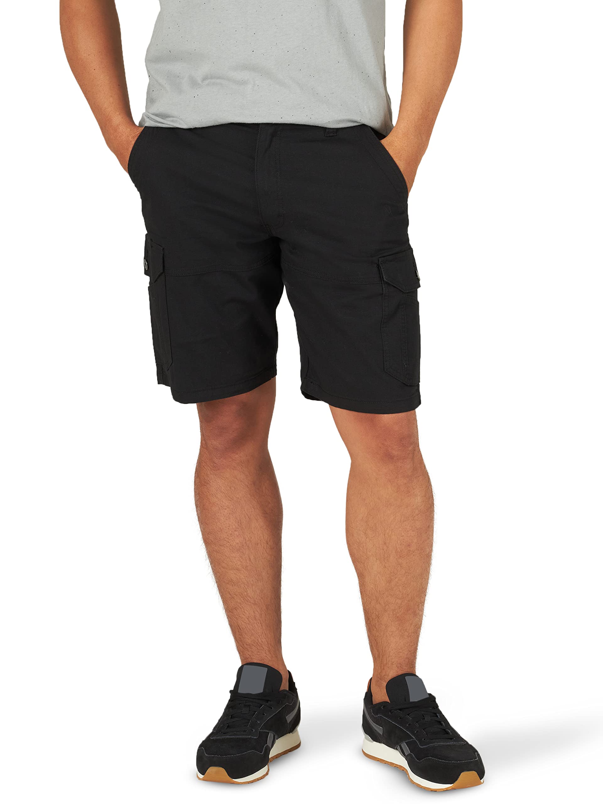 Lee Men’s Extreme Motion Swope Cargo Short, Black, 32
