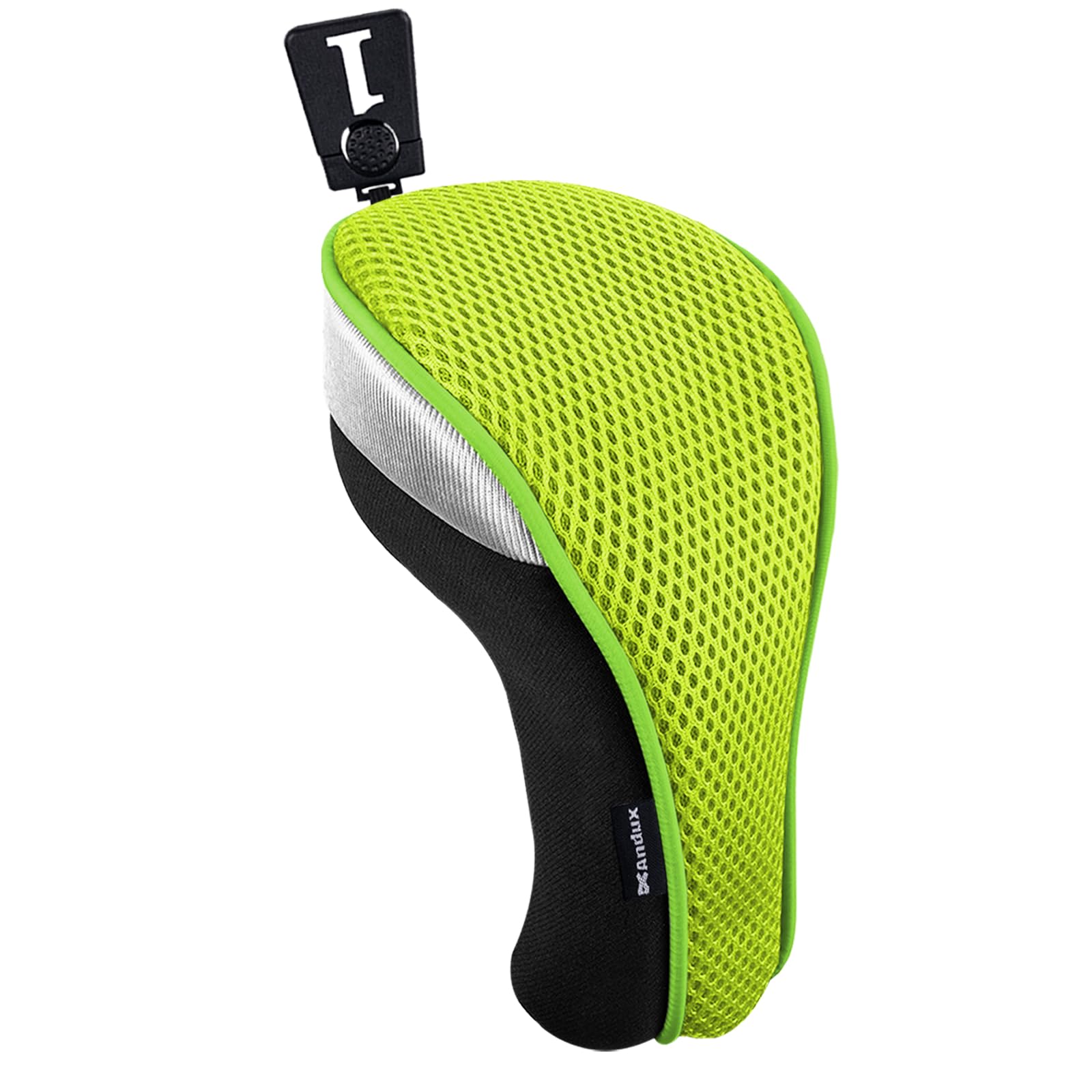 Andux Golf Club Wood Head Covers 460CC Driver Covers Green