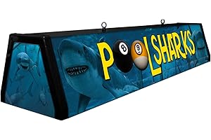 BOURBON STREET LIGHT WORKS 44" Acrylic Pool Table Light, Pool Sharks
