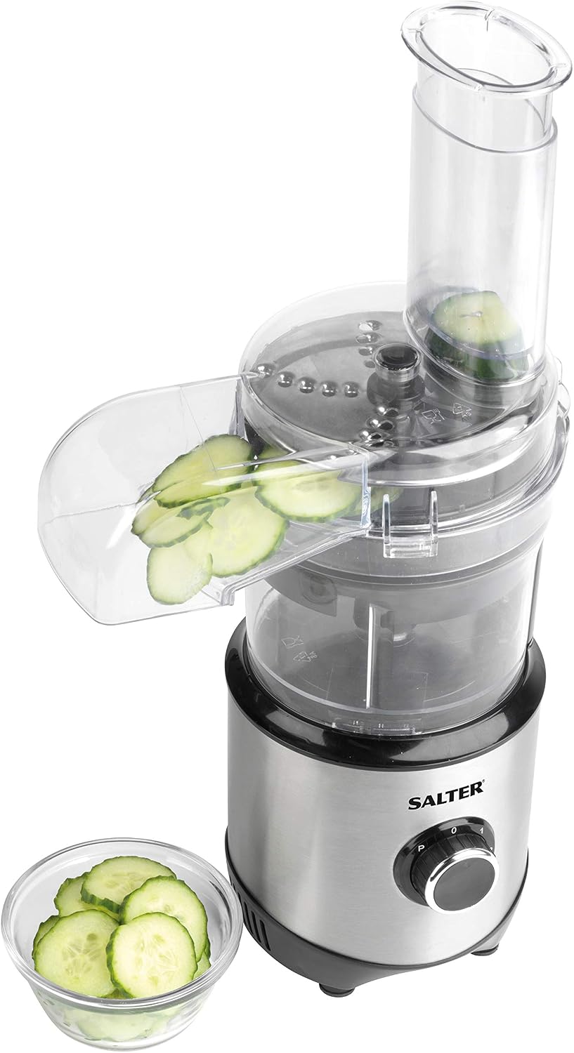 Salter EK4244 Mini Electric Food Processor Pro, Mini Universal Shredder with 900ml Bowl, 2 Speeds & Pulse Function - Image 5