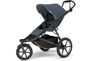 Thule Urban Glide 3 Single Child All-Terrain Stroller, Full-Suspension System, Air-Filled Tires, Upright seat with Adjustable