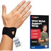 Wrist Wrap Compression Wrist Brace For TFCC Tears | Carpal Tunnel Pain &amp; Tendonitis Relief | Padded Hole For Ulnar | Wrist Support For Working Out | Wrist Wraps for Men Women | Fits Both Wrists (MED)