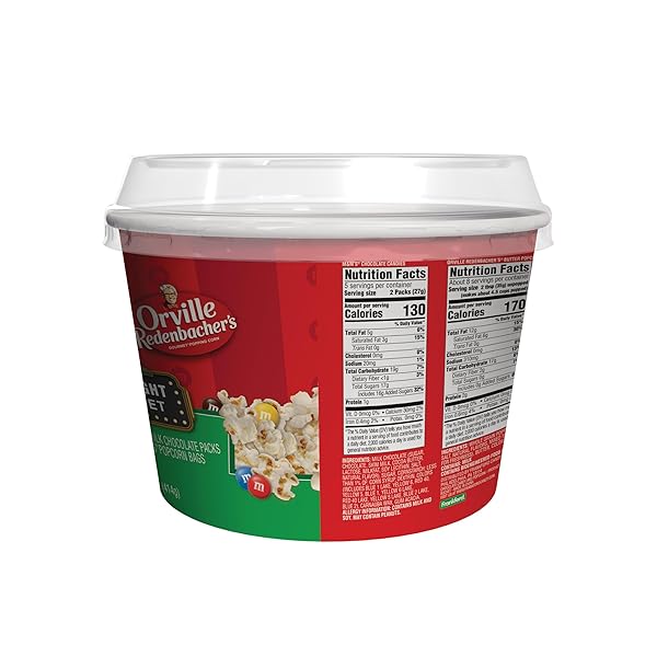 M&M’S AND ORVILLE REDENBACHER’S MOVIE NIGHT SUPPLIES SNACK SET, MILK CHOCOLATE CANDIES AND BUTTER POPCORN, 14.6 OZ GIFT PACK WITH 10 FUN SIZE M&M’S AND 3 POPCORN BAGS