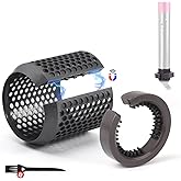 Outer Filter Cover Compatible with Dyson Airwrap Hair Styler with Filter Cleaning Brush HS01 HS05 Magnetic Filter Cage Replacement Parts