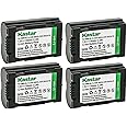 Kastar CGR-S602A Battery 4-Pack Replacement for Panasonic CGR-S602, CGR-S602A, CGR-S602A/1B, CGR-S602E/1B, CGR-S602SE, CGR-S603, CGR-S603A/1B, DMW-BL14 Battery