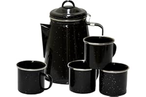 Stansport Enamel Percolator Coffee Pot 8 Cup