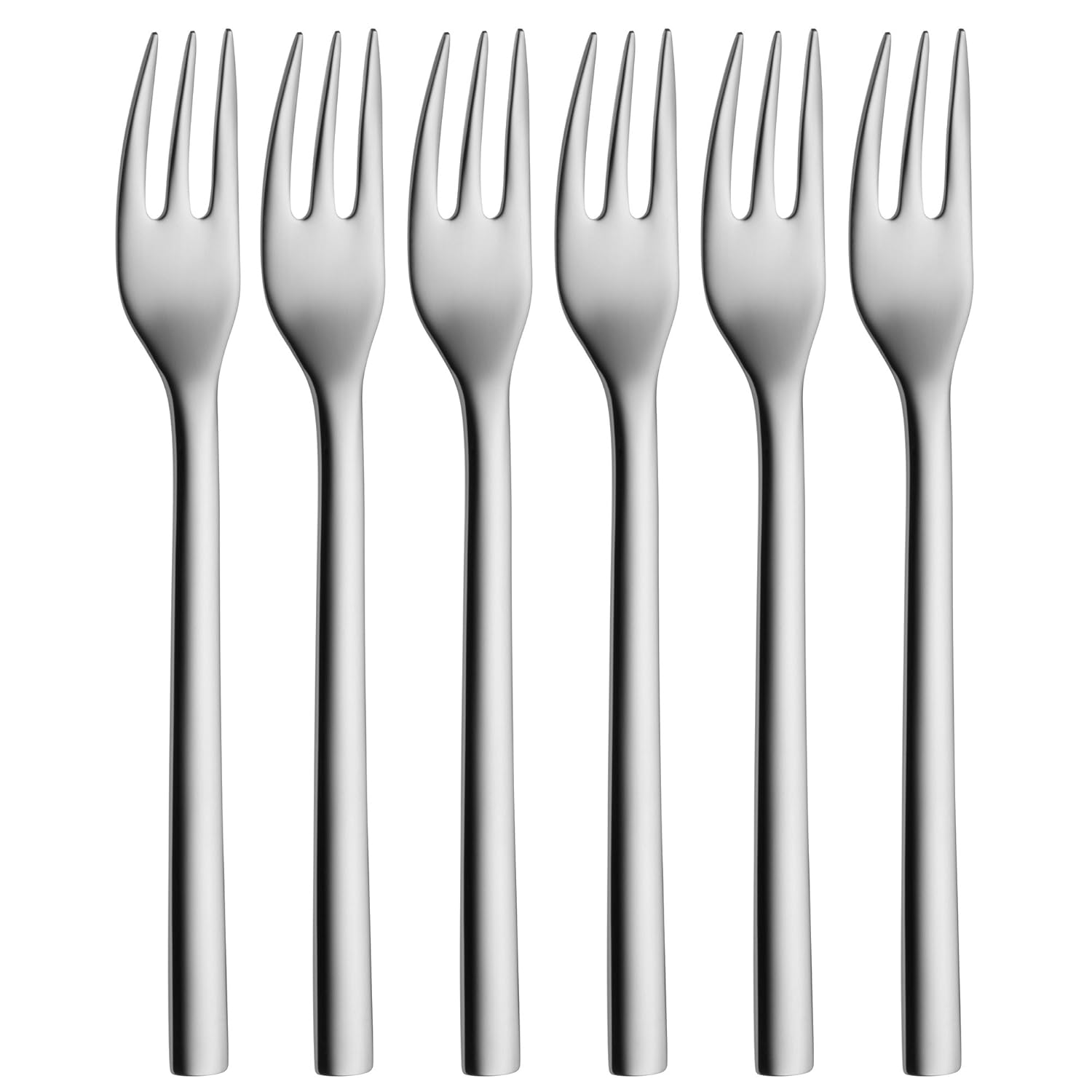WMF Cake Forks Set, Stainless Steel, Silver, 21.1 x 17.5 x 2 cm Amazon
