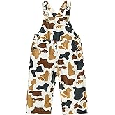 YOKJZJD Newborn Toddler Baby Boy Girl Outfit Fishing Hunting Camo Corduroy Suspender Pants Bib Overalls Fall Winter Clothes
