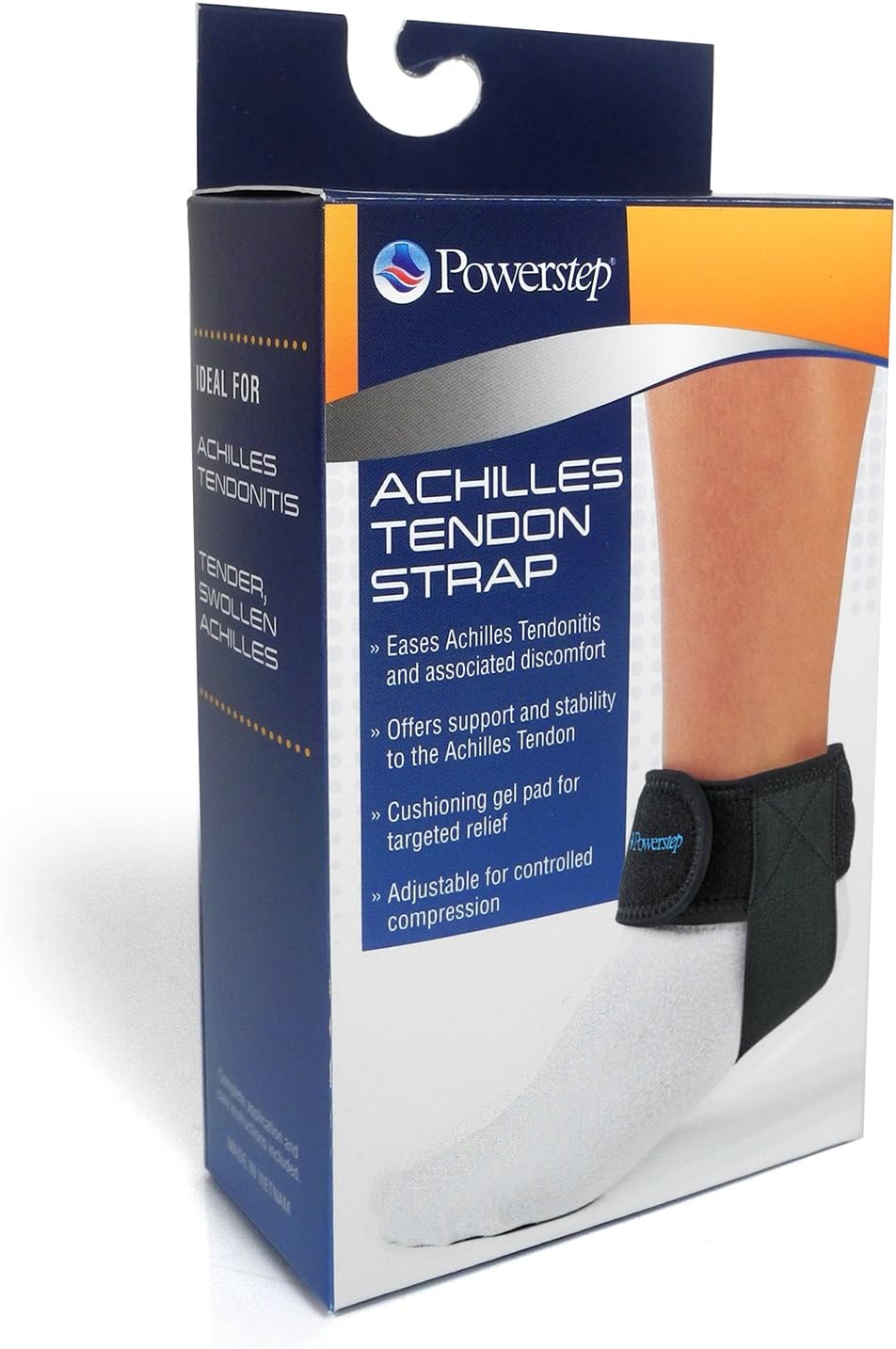 Adjustable Compression Brace with Builtin Gel Pad Powerstep Achilles
