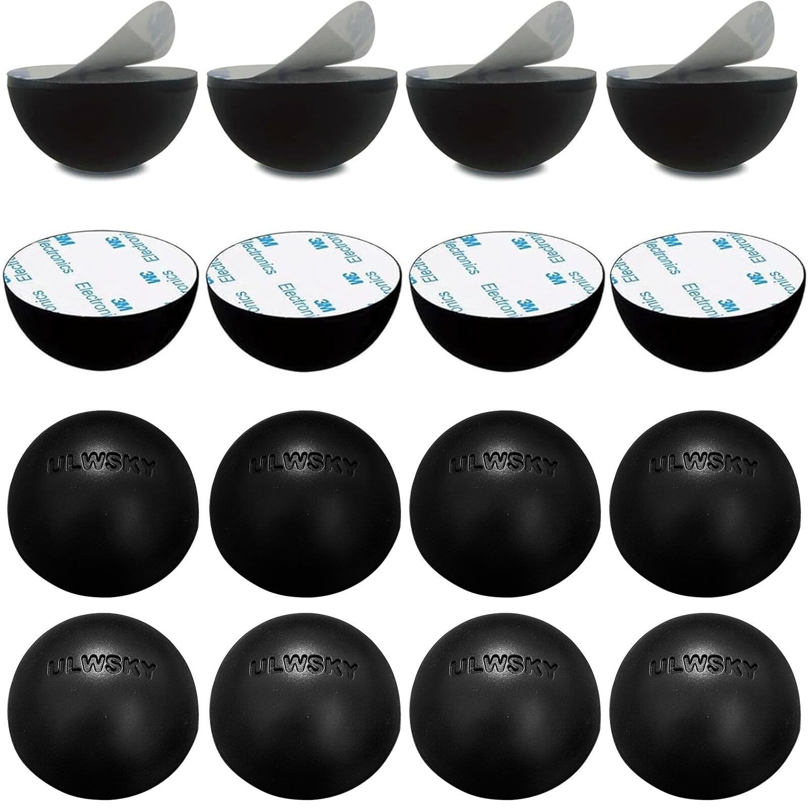 Photo 1 of 1.25" Silicone Hemisphere Bumpers Isolation Feet, 16Pack Non Skid Speaker Isolation Pads,for Small Speaker Spikes,Turntable Isolation,Subwoofer,Record Player Sound Dampening&Anti Vibration