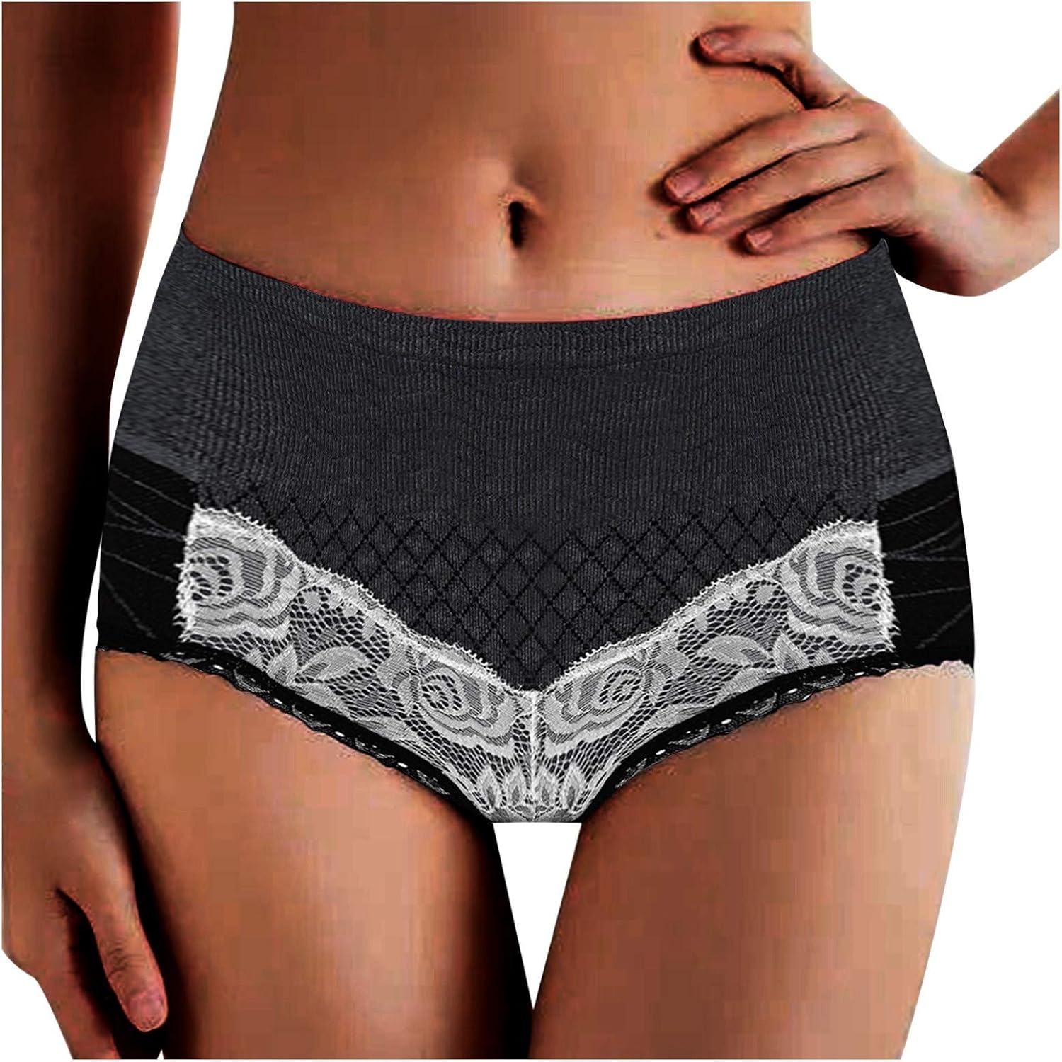 Culottes Femmes YouShow - Lot De 5 | Coton Respirant | Taille Haute Ventre Plat | Élasticité Confort