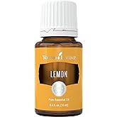 Young Living Lemon - Premium Essential Oil for Skin Care, Aromatherapy Diffuser - Fresh and Zesty Aroma - Perfume Ingredient with Citrus Scent - 15ml Bottle