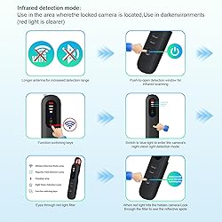 MDK Hidden Camera Detectors - Portable Hidden