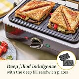 Cuisinart Grill & Sandwich Maker GRSM4U Midnight Grey 2-in-1 Panini Press view 4