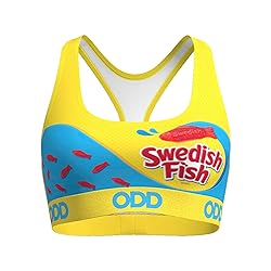 Odd Sox, Swedish Fish, Women's Sports Bra, Fun