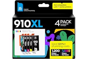 iNKPAD 910XL Compatible Ink Cartridge Replacement for HP 910XL 910 XL to use with Officejet Pro 8025 8020 8028 8035 8023 Offi