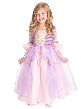 Little Abenteuer Deluxe Rapunzel Mädchen Prinzessin Kostüm – Klein (1–3 Jahre)