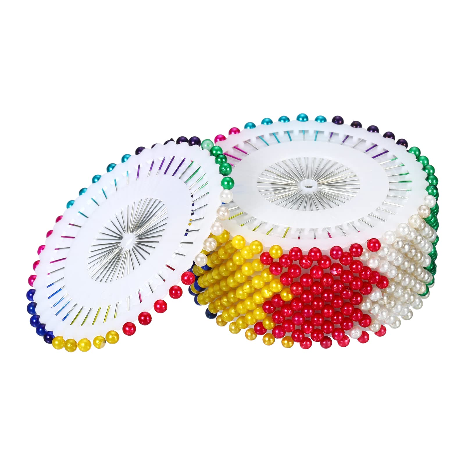 PATIKIL Sewing Straight Pins Round Pearl Head, 960 Pack for DIY Hand Crafts Project, Multicolor