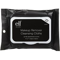 E.L.F. Makeup Remover Cleansing Cloths – 2 Pack, 20ct Each, Travel Size, Unscented, Cruelty-Free