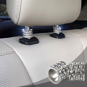 Amazon Com Bling Car Decor Icy Crystal Car Seat Headrest