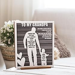 Rustic Grandpa and Grandson Sign - Gifts for