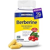Enzymedica, Berberine Supplement HCl, 510mg, for Overall Health and Wellness, Vegan, No Artificial fillers, Clean Label, 120 Count
