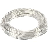 PATIKIL 65.6ft PVC Covered Copper Wire - 26/2 AWG 300V Clear Speaker Cable UL Listed