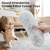SUPERFA 3 Pack Catnip Toys for Indoor Cats Interactive Plush Toys view 2