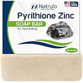 Zinc Soap Bar with Zinc Pyrithione &ndash; Face &amp; Body Wash for Sensitive Skin | All-Natural Gentle Bath Bar for Oily &amp; Blemish-Prone Skin &ndash; Daily Exfoliating Face &amp; Body Cleanser for Healthy-Looking Skin