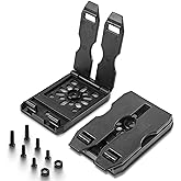 REXTECH Molle Attachments for Vests, Taser, Holsters, Mag Pouches, Backpacks, 3-inch Molle Adapter Clip for Holster (Pair with Mounting Hardware) 3'' Clip Adapter, 6 Screws and 2 Screw Nuts Included