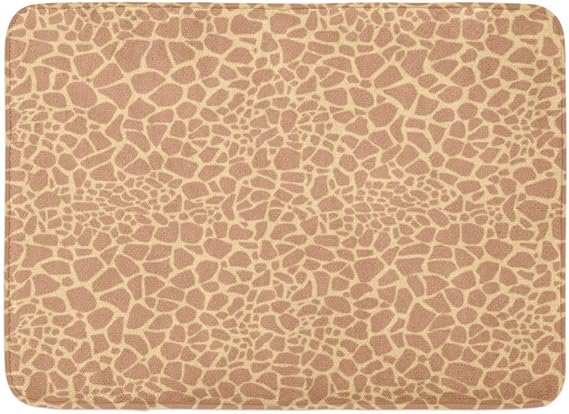 Amanda Walter Alfombra de baño Alfombra de baño Marrón África Patrón de