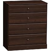 Prepac Astrid Simplistic 4-Drawer Dresser for Bedroom, Functional Bedroom Dresser Chest of Drawers 16" D x 30" W x 36.25" H, 